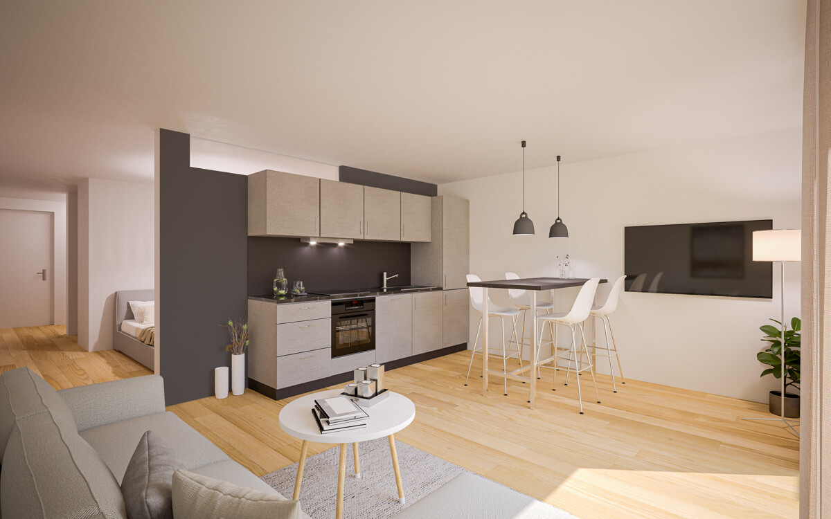 Erstvermietung – Moderne 1,5-Zimmer Appartements in Lohr Neubauprojekt „Alte Gärtnerei“