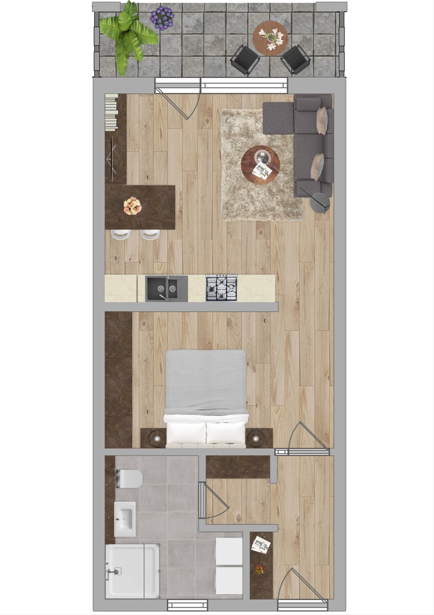 Erstvermietung – Moderne 1,5-Zimmer Appartements in Lohr Neubauprojekt „Alte Gärtnerei“