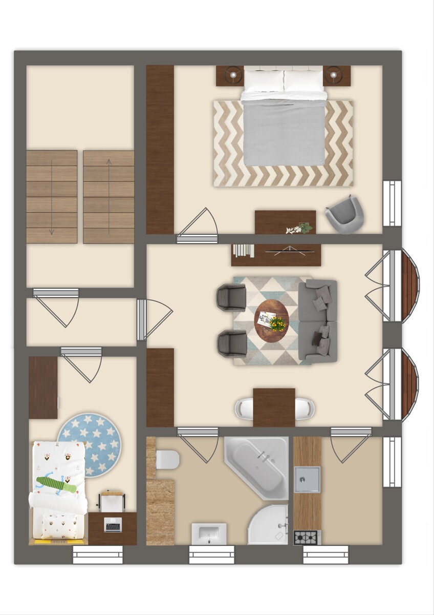 Wohnen im historischen Altort von Lengfurt – 3-Zimmer-Kapitalanlage mit Garage